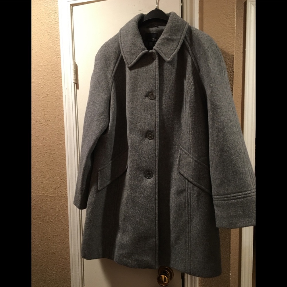 East fifth grey wool blend sz xl coat